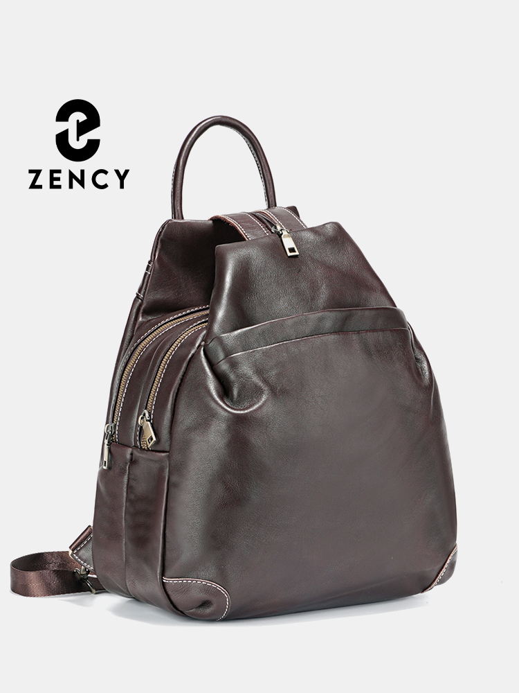 Zency Genuine Leather Women's  - Travel Backpack Anti Theft review and price
