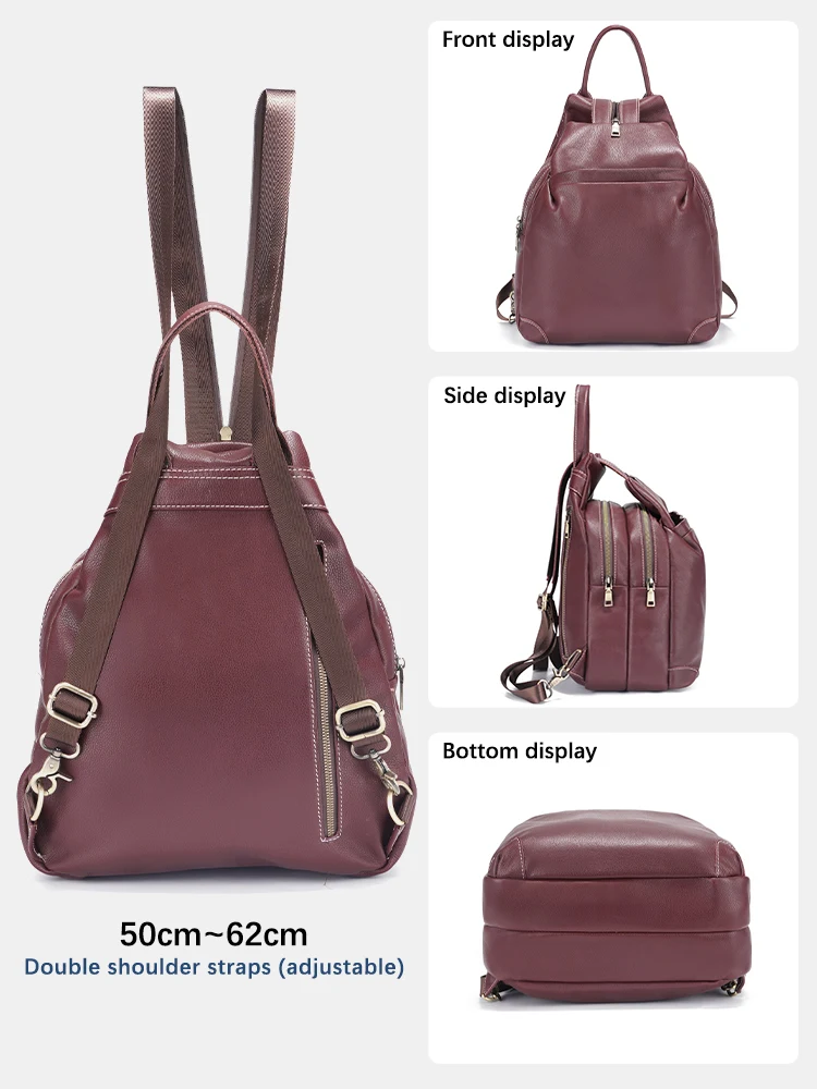 Zency Genuine Leather Women's  - Travel Backpack Anti Theft review and price