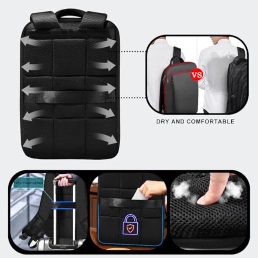Slim and Expandable 15 15.6 16 - Travel Backpack Anti Theft review and price