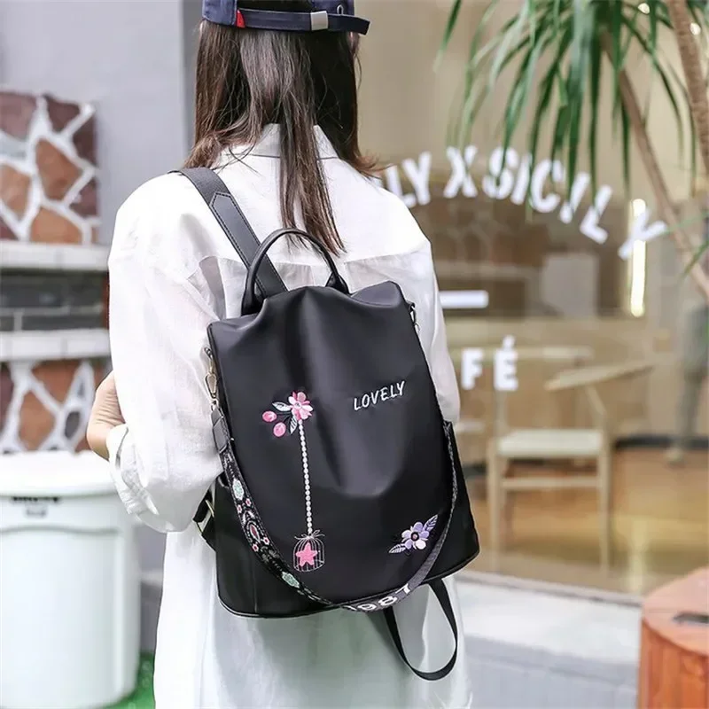 Waterproof Oxford Embroidery W - Travel Backpack Anti Theft review and price