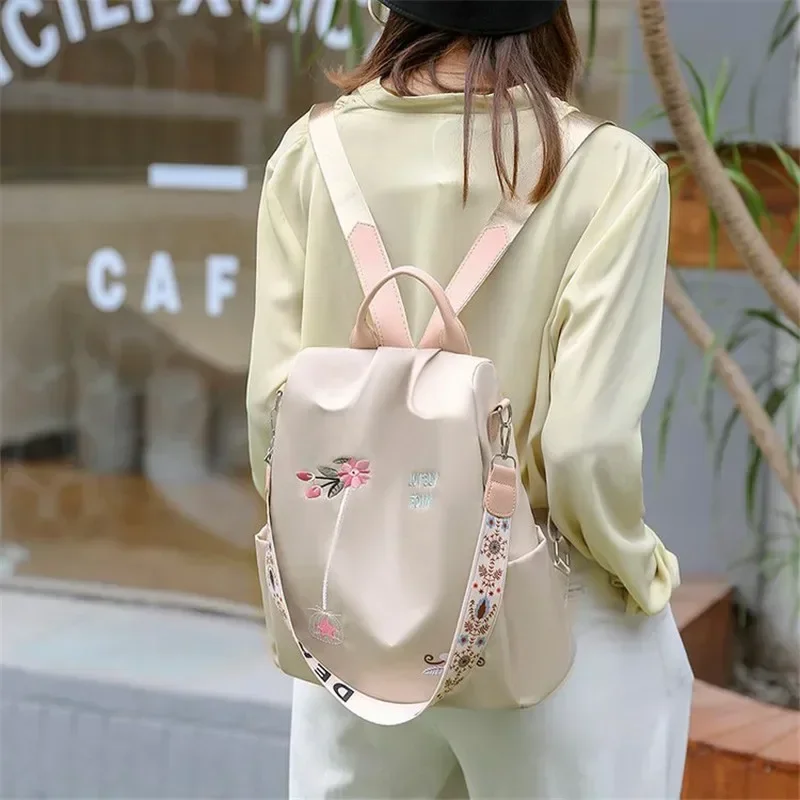 Waterproof Oxford Embroidery W - Travel Backpack Anti Theft review and price